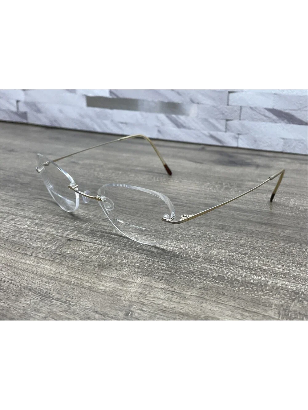 Marchon Airlock 2 760/6 062 Rimless Eyeglasses Gold Tone 49[]21-135 Frames